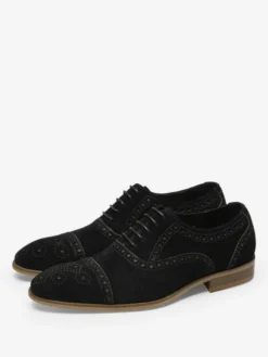 Chaussures habillées pour hommes en cuir à bout rond