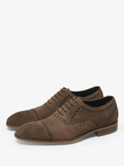 Chaussures habillées pour hommes en cuir à bout rond