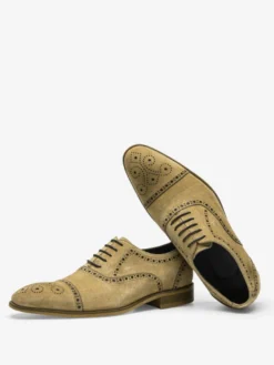 Chaussures habillées pour hommes en cuir à bout rond