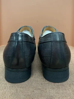 Chaussures habillées pour hommes richelieus à lacets en cuir véritable