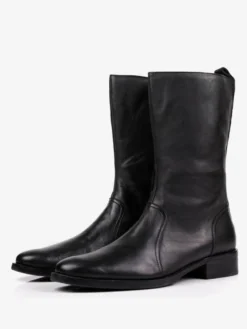 Chaussures Homme Bottes de Travail Bottines Simples Cuir de Vachette Classique Noir