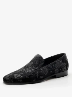 Chaussures mocassins en polyester à bout rond pour hommes chaussures de bal de mariage