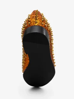 Chaussures Mocassins Pour Hommes Tissu À Paillettes Rivets Illustration Slip-On