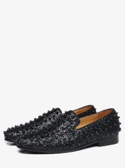 Chaussures Mocassins Pour Hommes Rivets Slip-On