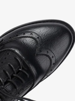 Chaussures Oxford pour femmes bout rond lacets décontractées