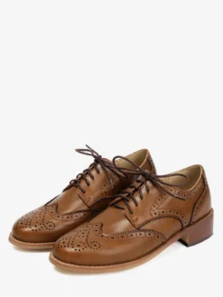 Chaussures Oxford pour femmes bout rond lacets décontractées