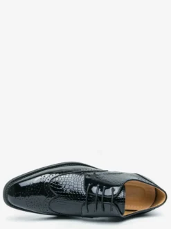 Chaussures Oxford pour hommes bout rond lacets décontractées