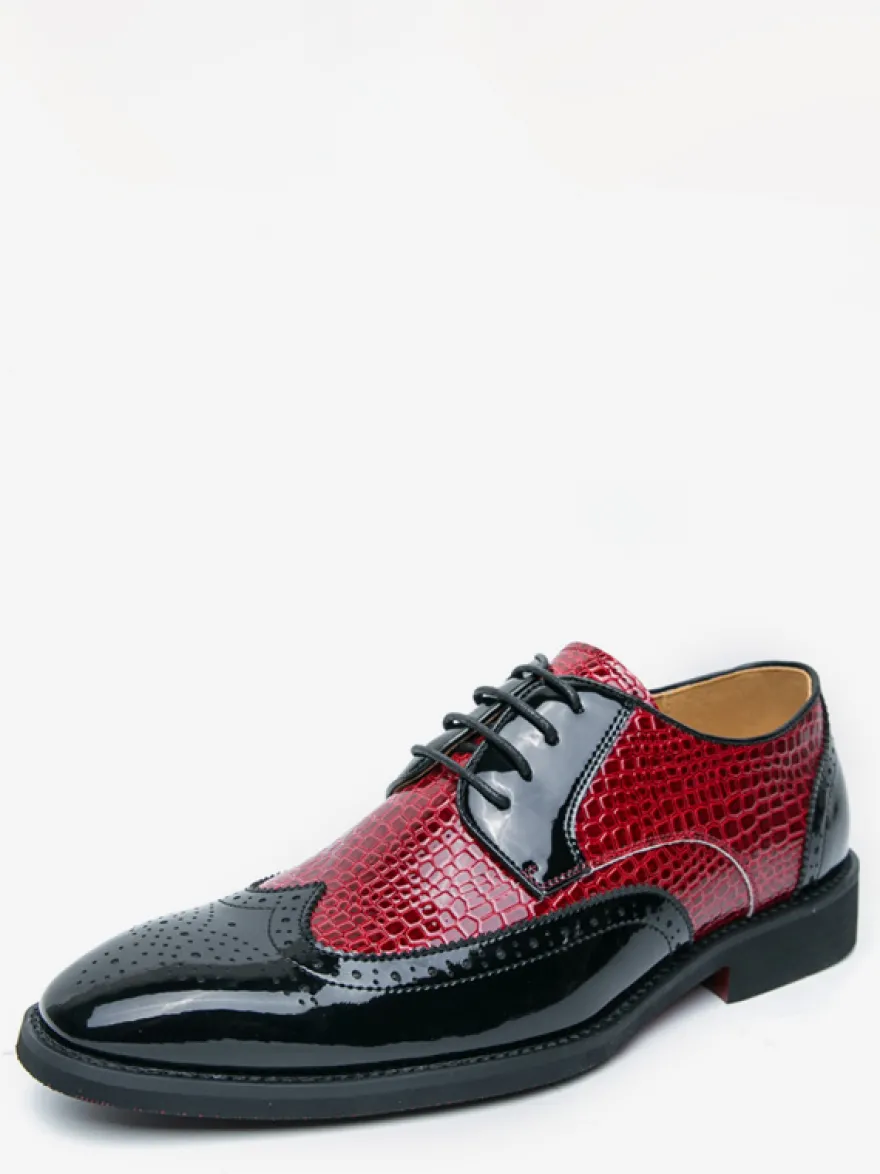 Chaussures Oxford pour hommes bout rond lacets décontractées