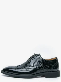 Chaussures Oxford pour hommes bout rond lacets décontractées