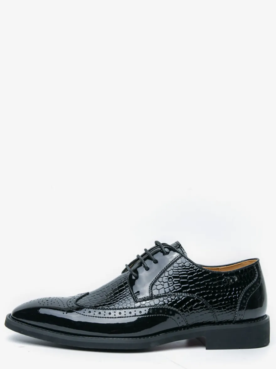 Chaussures Oxford pour hommes bout rond lacets décontractées