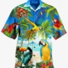 Chemise Décontractée Pour Homme Chic Imprimé Jaune Vacances
