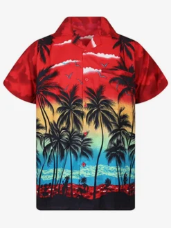 Chemise Décontractée Pour Homme Chic Imprimé Jaune Vacances
