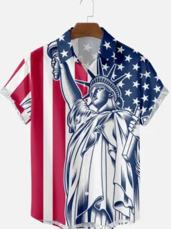 Chemise décontractée pour hommes col rabattu chemises pour hommes nues imprimées à revers décontractés