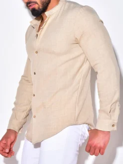 Chemise Décontractée Pour Hommes Col Rabattu Chemises Décontractées Pour Hommes Bleus