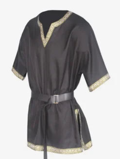 Chemise À Manches Courtes Col En V Rétro Rouge Vintage Homme Bourgogne