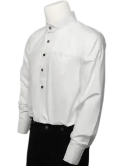 Chemise Opéra steampunk rétro en polyester blanc vintage Déguisements Halloween