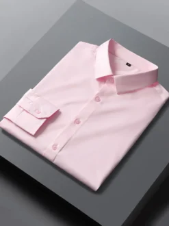 Chemises Habillées Chemises Homme Chemise Habillée Homme Classique Manches Longues Mariage Blanc Blanc