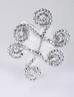 Cheveux Argent strass Ballet 2026 Accessoires pour femmes Déguisements Halloween
