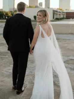 Châles de mariage en ivoire avec œillets en tulle et cache-cœur