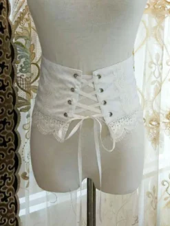 Classic Lolita Corset Bustier Lolita Jacquard en dentelle Déguisements Halloween