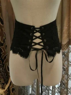 Classic Lolita Corset Bustier Lolita Jacquard en dentelle Déguisements Halloween