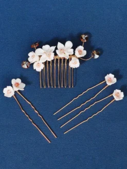 Coiffe de mariage Peigne Accessoires de cheveux de mariée en métal
