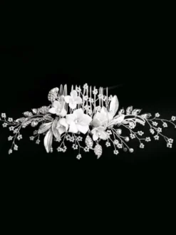 Coiffe de mariage peigne fleur métal accessoires de cheveux de mariée