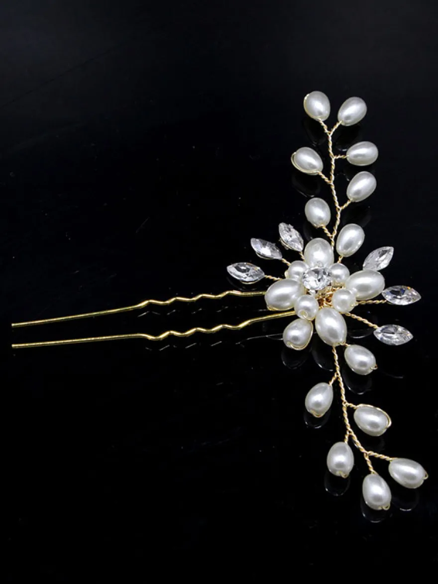 Coiffes Accessoires de cheveux en métal de mariage pour la mariée