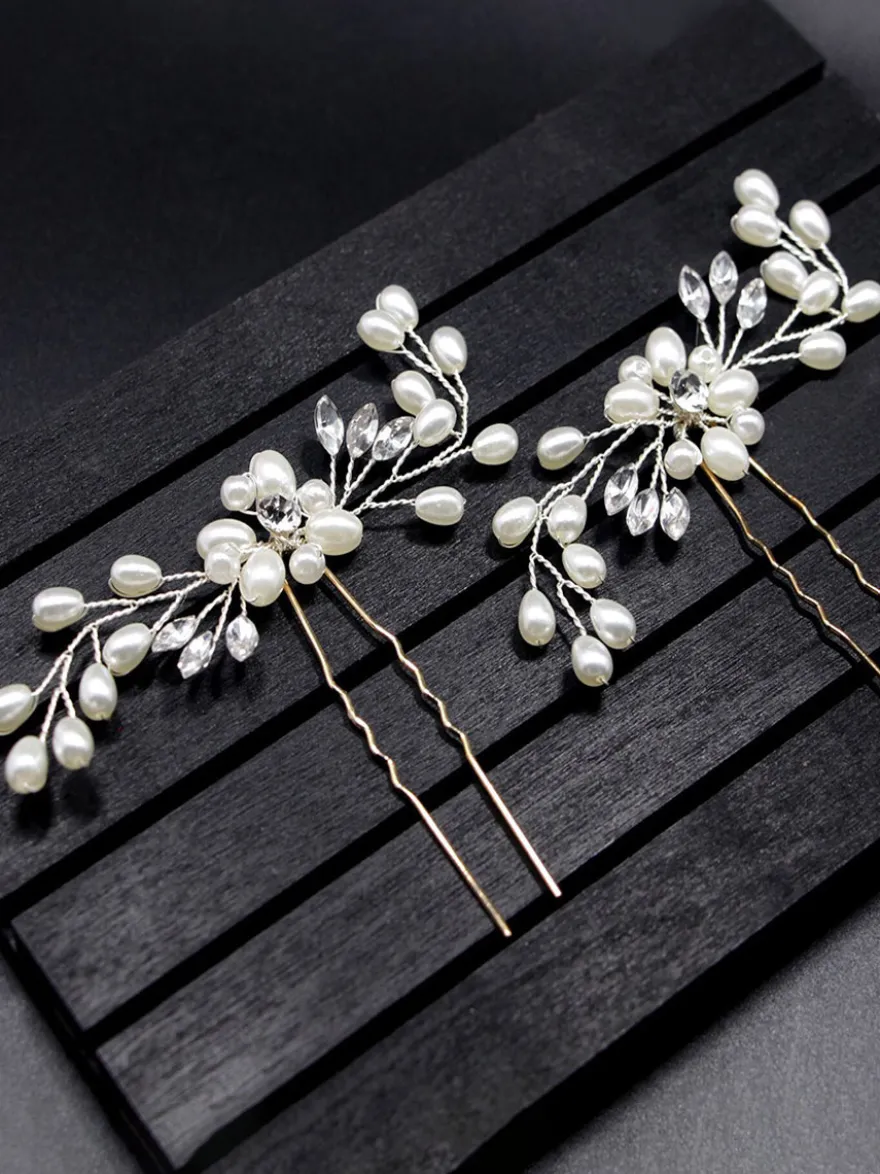 Coiffes Accessoires de cheveux en métal de mariage pour la mariée