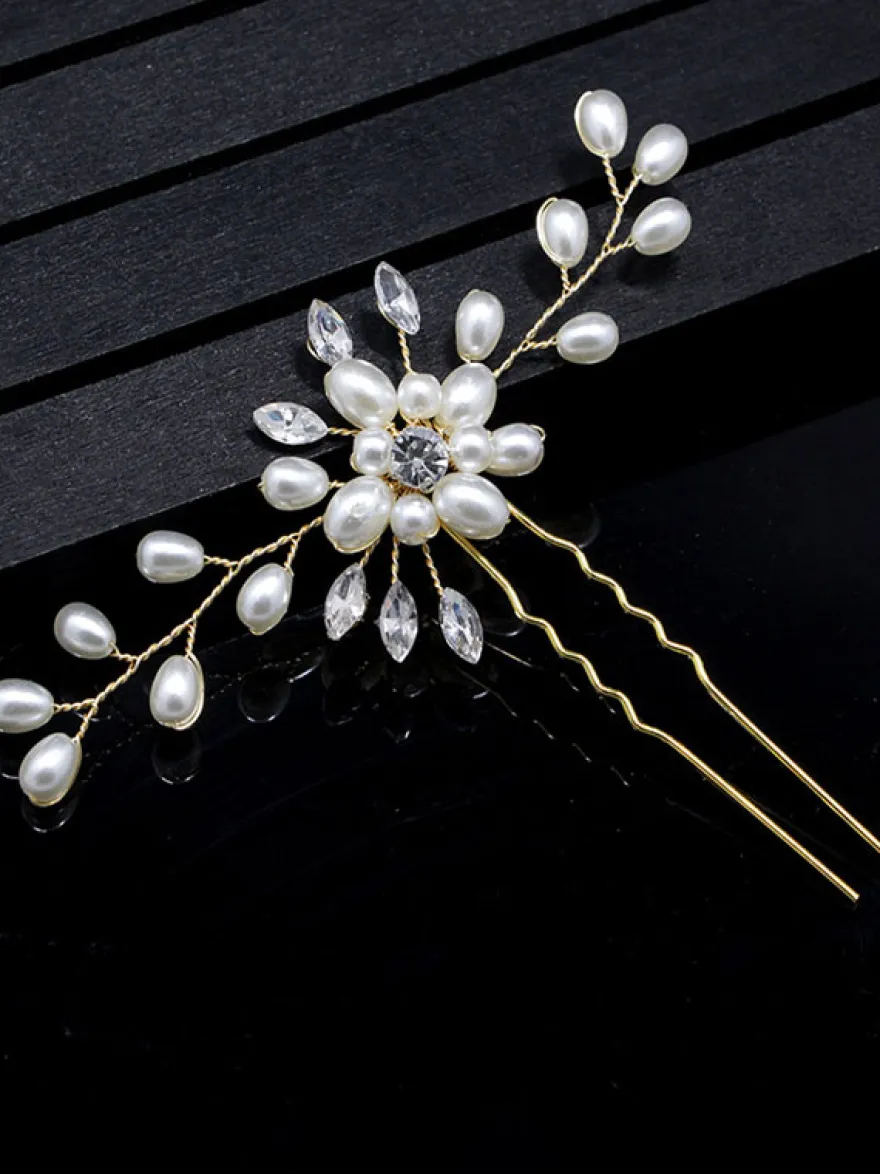 Coiffes Accessoires de cheveux en métal de mariage pour la mariée