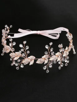 Coiffure de mariage Accessoires de cheveux de feuille de métal