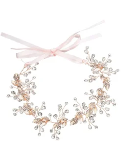 Coiffure de mariage Accessoires de cheveux de feuille de métal