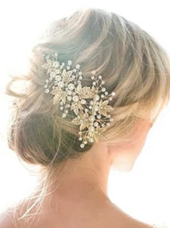 Coiffure de mariée accessoire de cheveux mariage