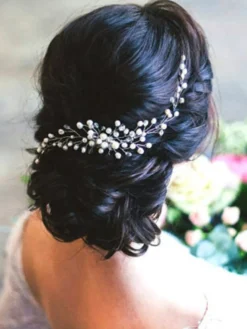 Coiffure mariage 2026 Chic Coiffure de mariage transparent de fiançailles Coiffure