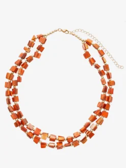 Collier coquillage chaîne à maillons irréguliers style européen 45-60 cm bijou décontracté pour adulte et fille.