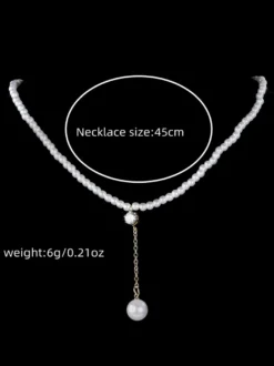 Colliers de mariage Collier de mariage en or blanc