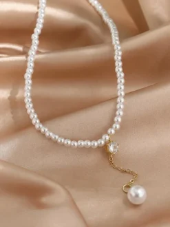 Colliers de mariage Collier de mariage en or blanc