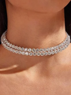 Colliers de mariage Collier de mariage en argent et en or