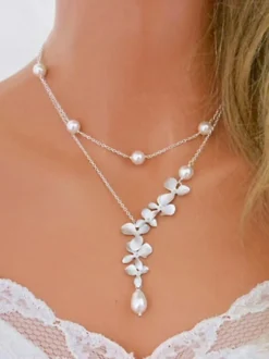 Colliers de mariage en argent Collier de mariage en argent