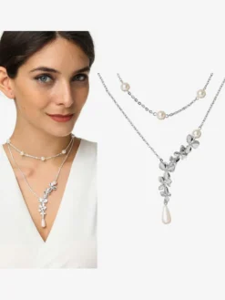 Colliers de mariage en argent Collier de mariage en argent
