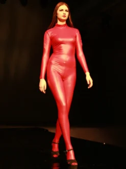 Combinaison Catsuit Zentail pour femmes combinaison en Latex et ammoniac couverture complète en cuir verni
