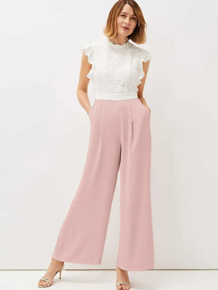 Combinaison de mariage tenue de mère de mariée col rond sans manche zip sur dos