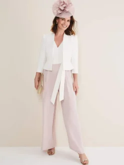 Combinaison de mariage tenue de mère de mariée combinaison sans manche col v