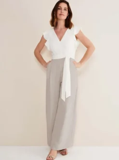 Combinaison de mariage tenue de mère de mariée combinaison sans manche col v
