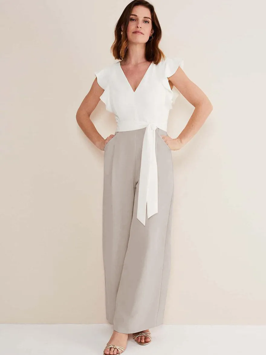 Combinaison de mariage tenue de mère de mariée combinaison sans manche col v