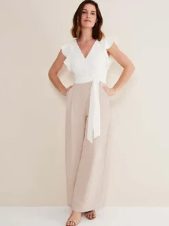 Combinaison de mariage tenue de mère de mariée combinaison sans manche col v
