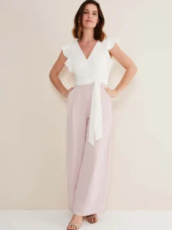 Combinaison de mariage tenue de mère de mariée combinaison sans manche col v
