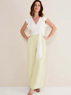 Combinaison de mariage tenue de mère de mariée combinaison sans manche col v