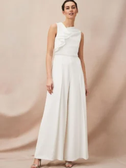 Combinaison de mariage tenue de mère de mariée 2 pièces combinaison sans manche