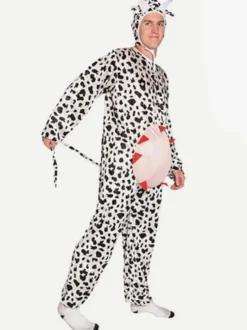 Combinaison Kigurumi pour adultes avec chapeau et motif vache drôle